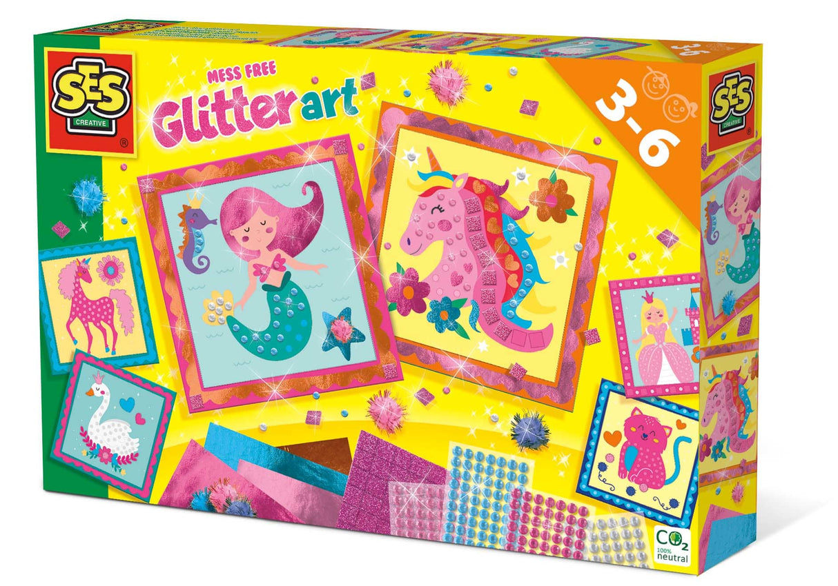 Ses saubere Glitzerkunst ohne Chaos