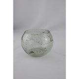 Mansion atmosphere vaas bol bubbel glas 14x14x10cm