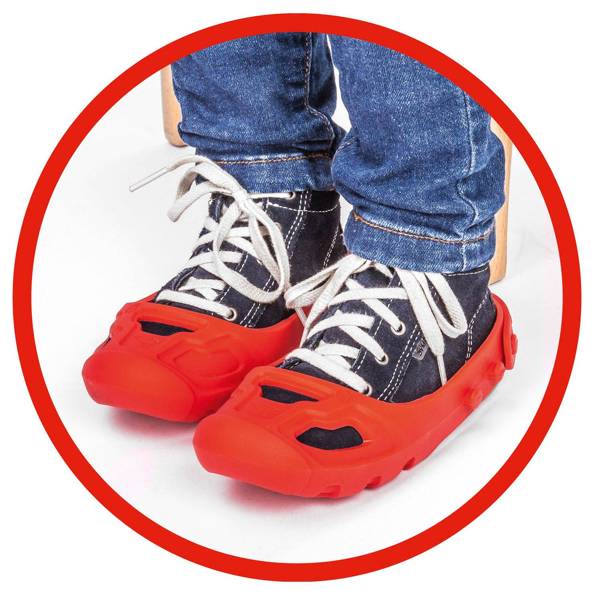 Big Shoe Protectors Red, storlek 21-27