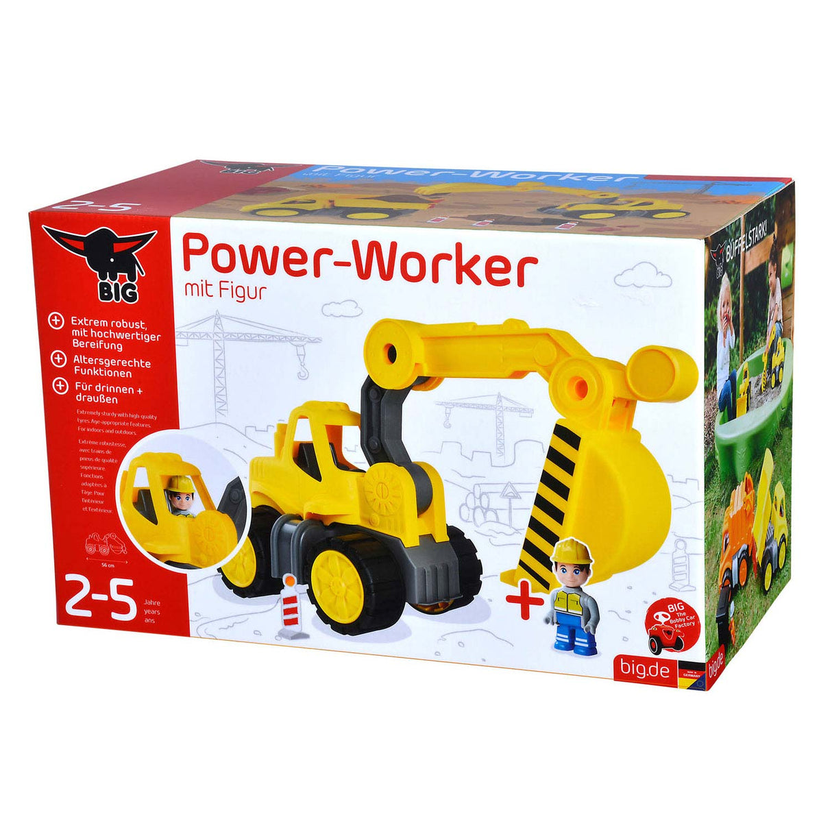 Big power worker midi graafmachine met figuur