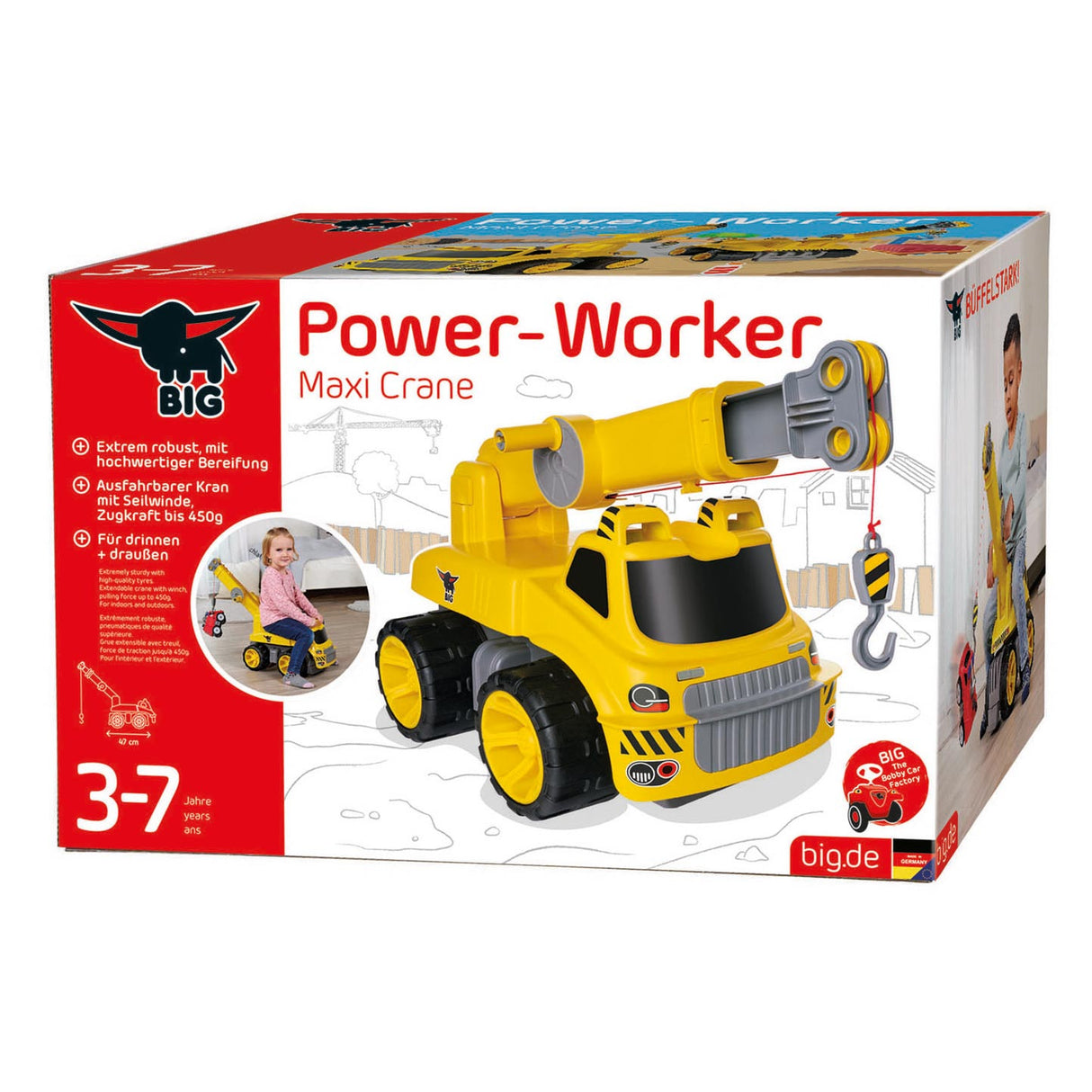 Big Power Worker Maxi Walking Car s kohoutem