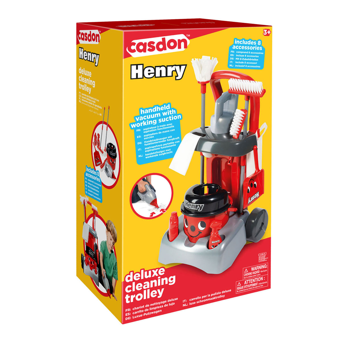 Casdon Casdon čistilni voziček Henry Deluxe Play Set