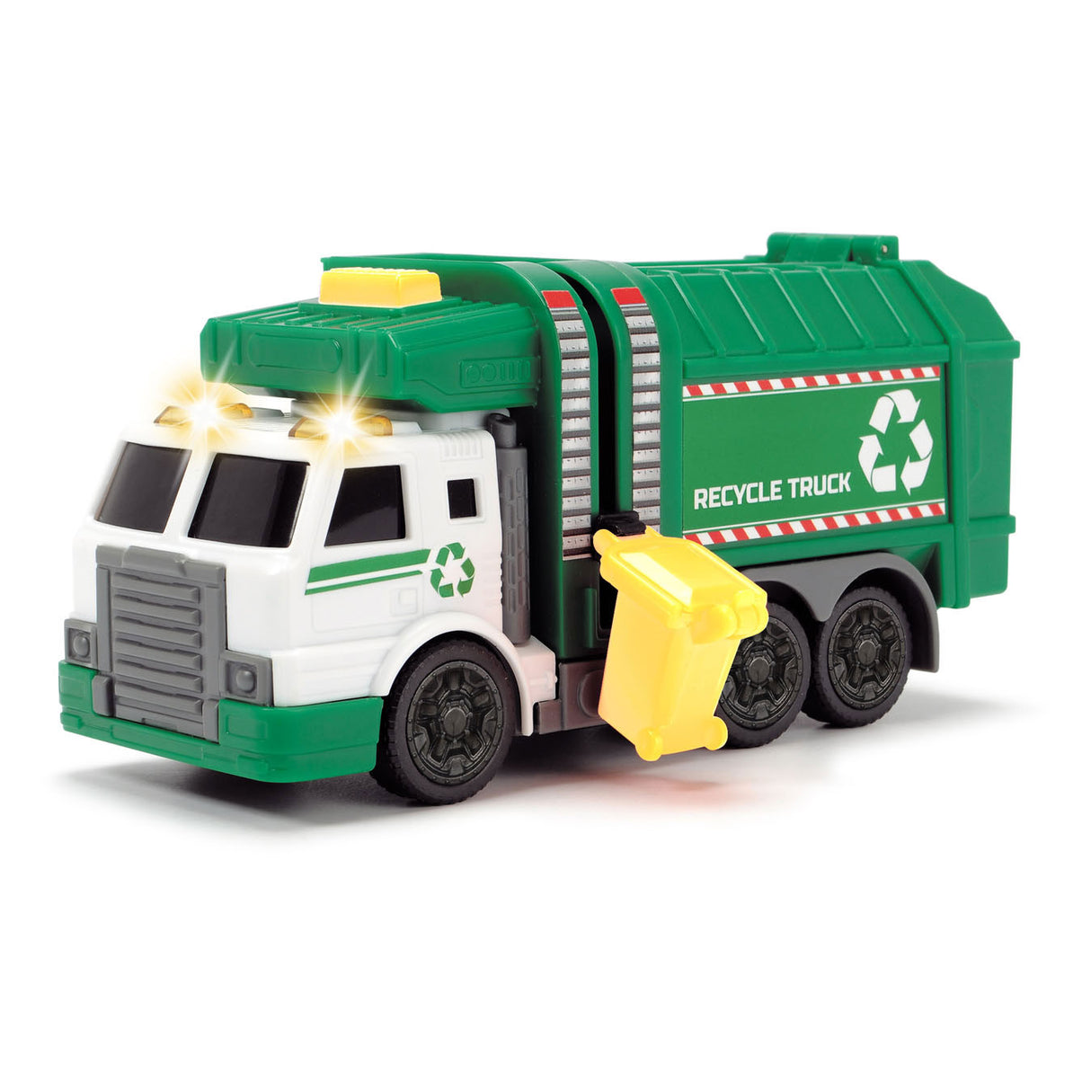 Camion de recyclage Dickie avec lumière et son