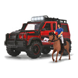 Dickie Jeep con juego de juegos de trailer de caballos