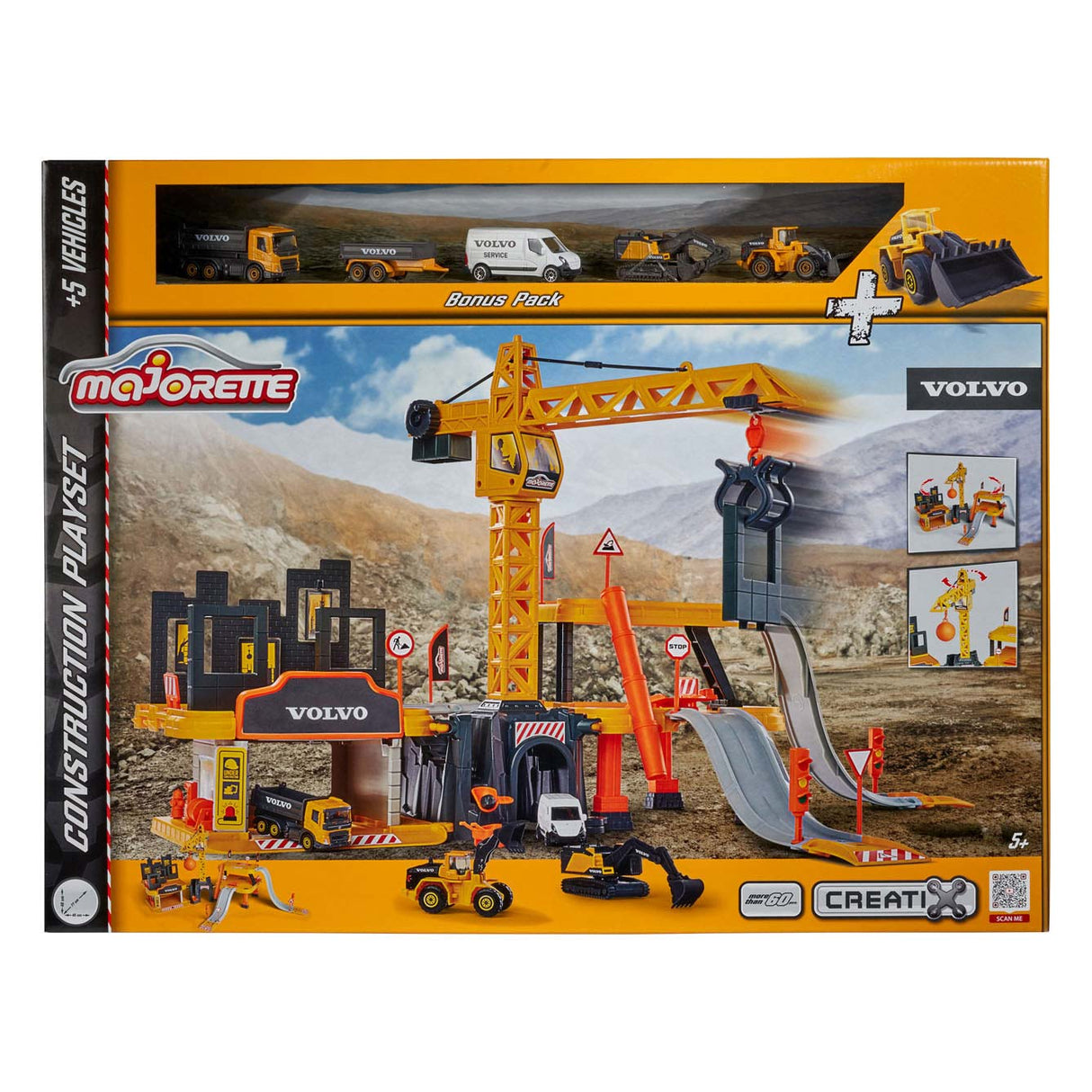 Majorette Volvo Construction Play Set