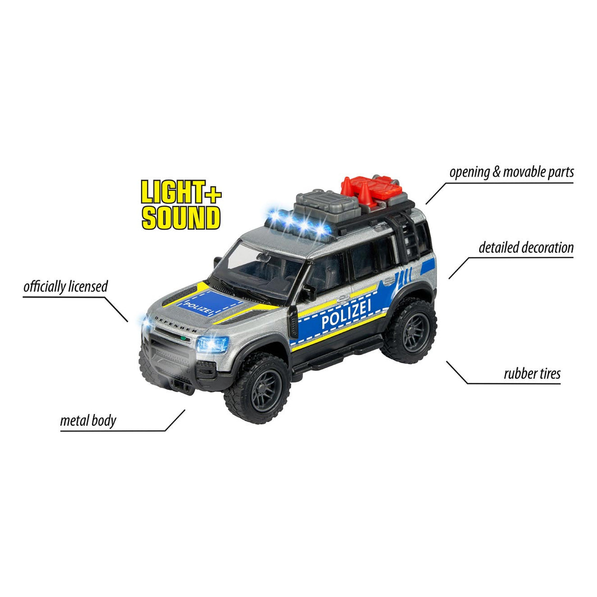 Majorette Land Rover Politie