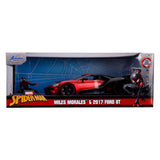 Jada Marvel Miles Morales Spiderman mit 2017 Ford GT Auto 1:24