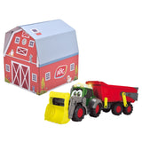 Dickie ABC Fendti Traktor mit Anhänger und Bauernhof