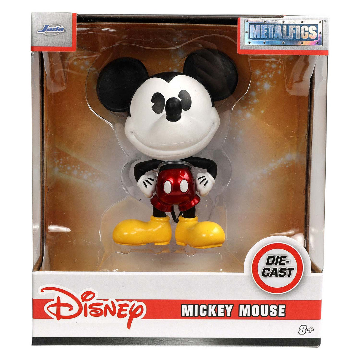 Jada klassische Mickey-Mouse-Spielfigur aus Druckguss, 10 cm