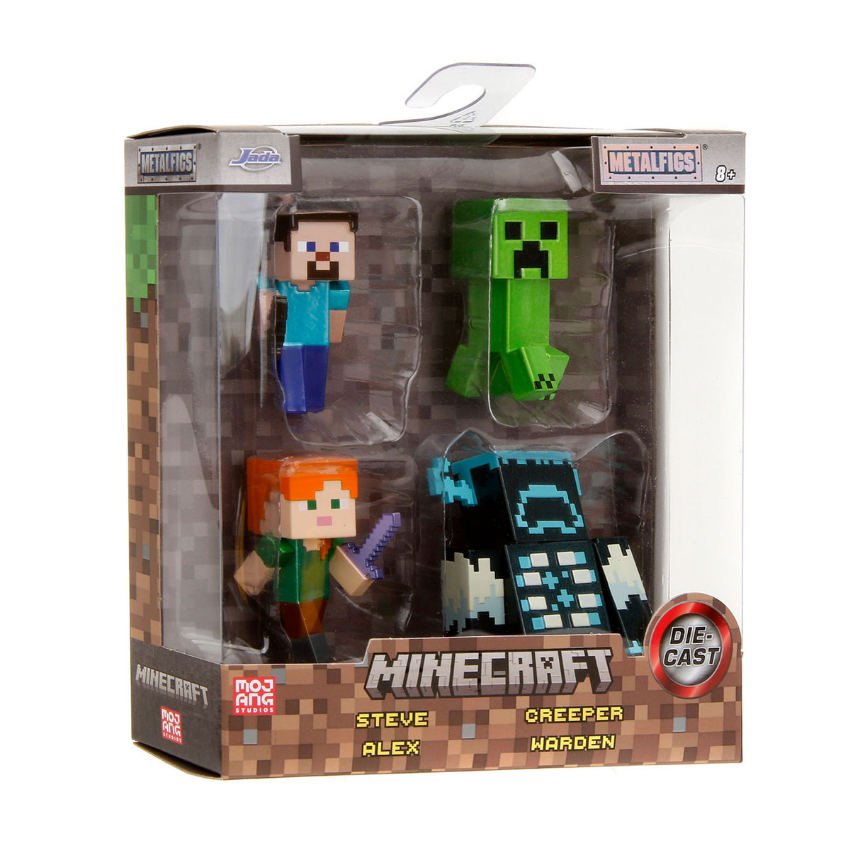 Jada Toys Jada metalfigs odlewane przez Minecraft figures Fave 9, 4st.