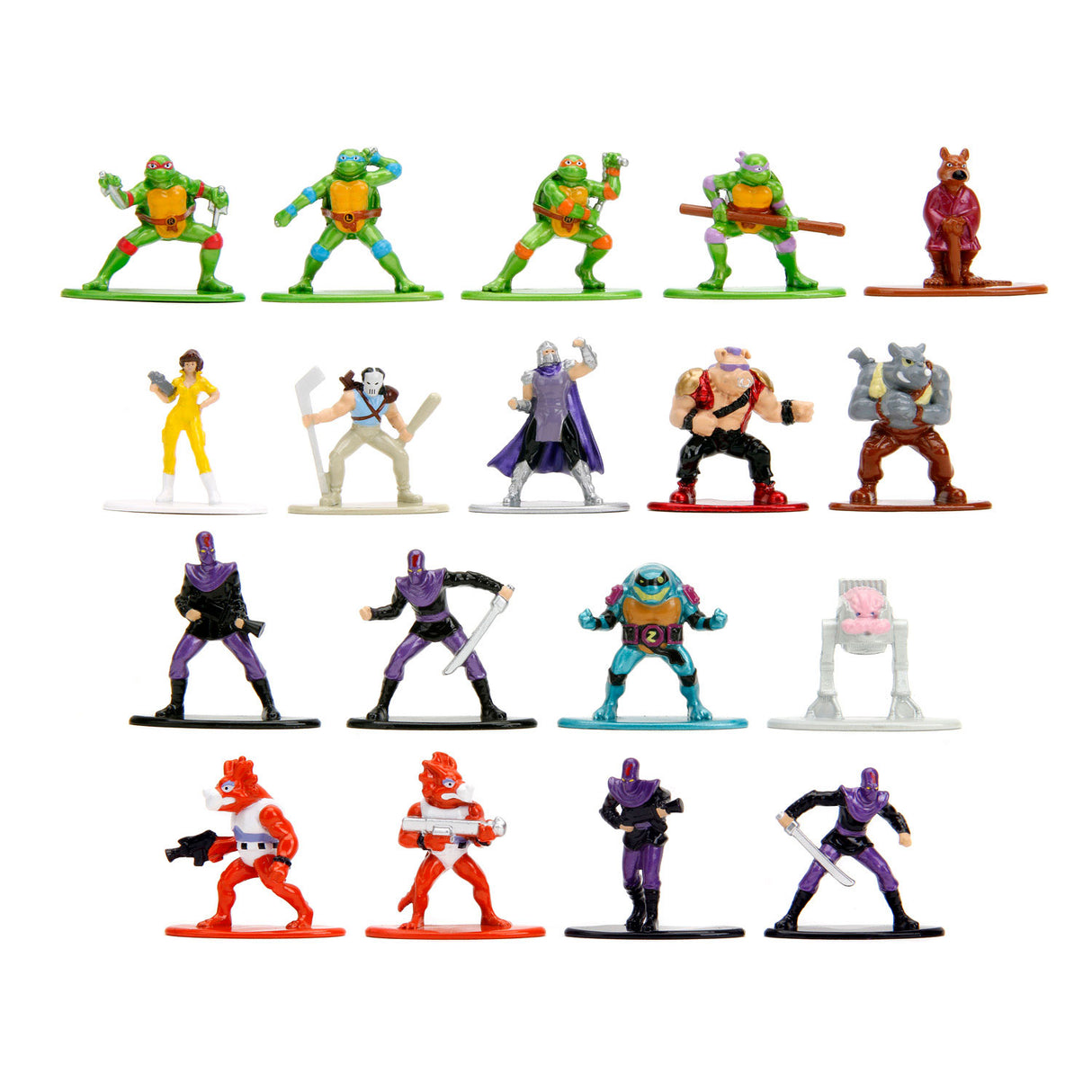 Jada igrače jada metalfigs die-cast najstniški mutant ninja želve val 1 18st.