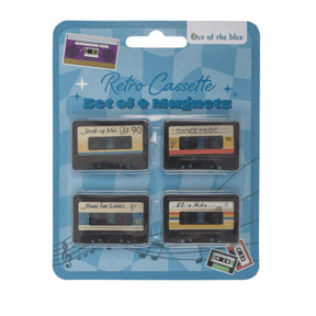 Ootb Kühlschrankmagnete Retro-Kassette 3x4,2cm Set mit 4 Stück