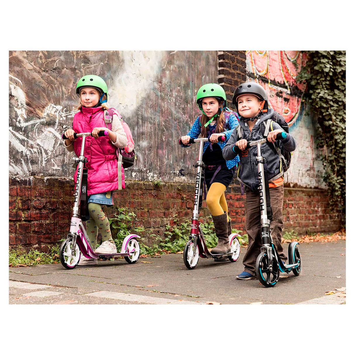 Hudora Scooter Big Wheel Step RX205 – Schwarz Rot
