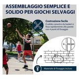 Hudora Basketballring aus Metall mit Netz