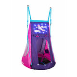 Hudora Nest Swing Pony avec tente LED