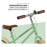 Hudora loopfiets vintage groen