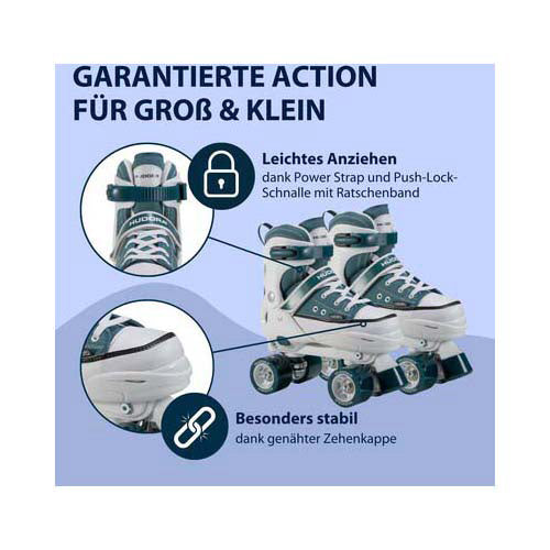 Hudora Rollschuh-Sneaker Midnight, Größe 36