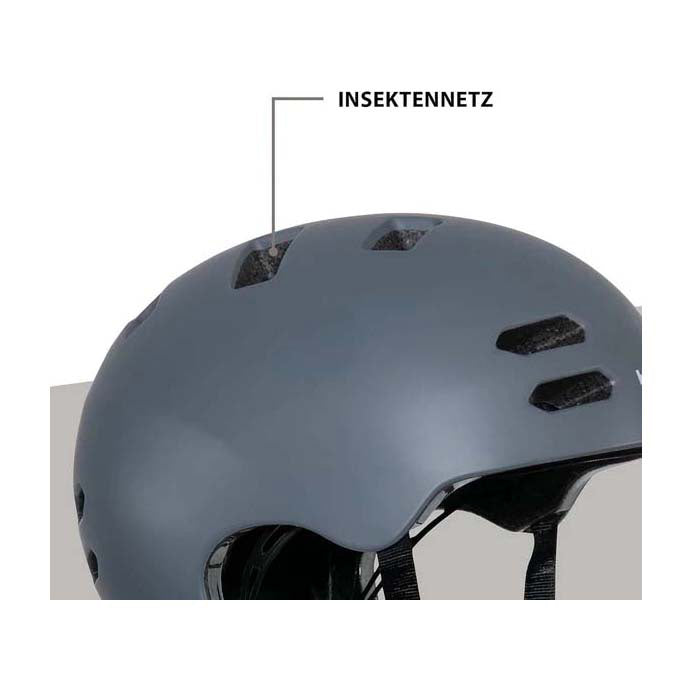 Hudora Skaterhelm Allround Graphit, Größe L (58-61cm)