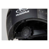 Hudora Skaterhelm mit Stoff und LED schwarz, Größe S (53-55cm)