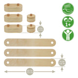 RC Holz-Balance-Set, 8-teilig.