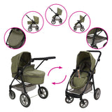 2-in-1 Puppenwagen
