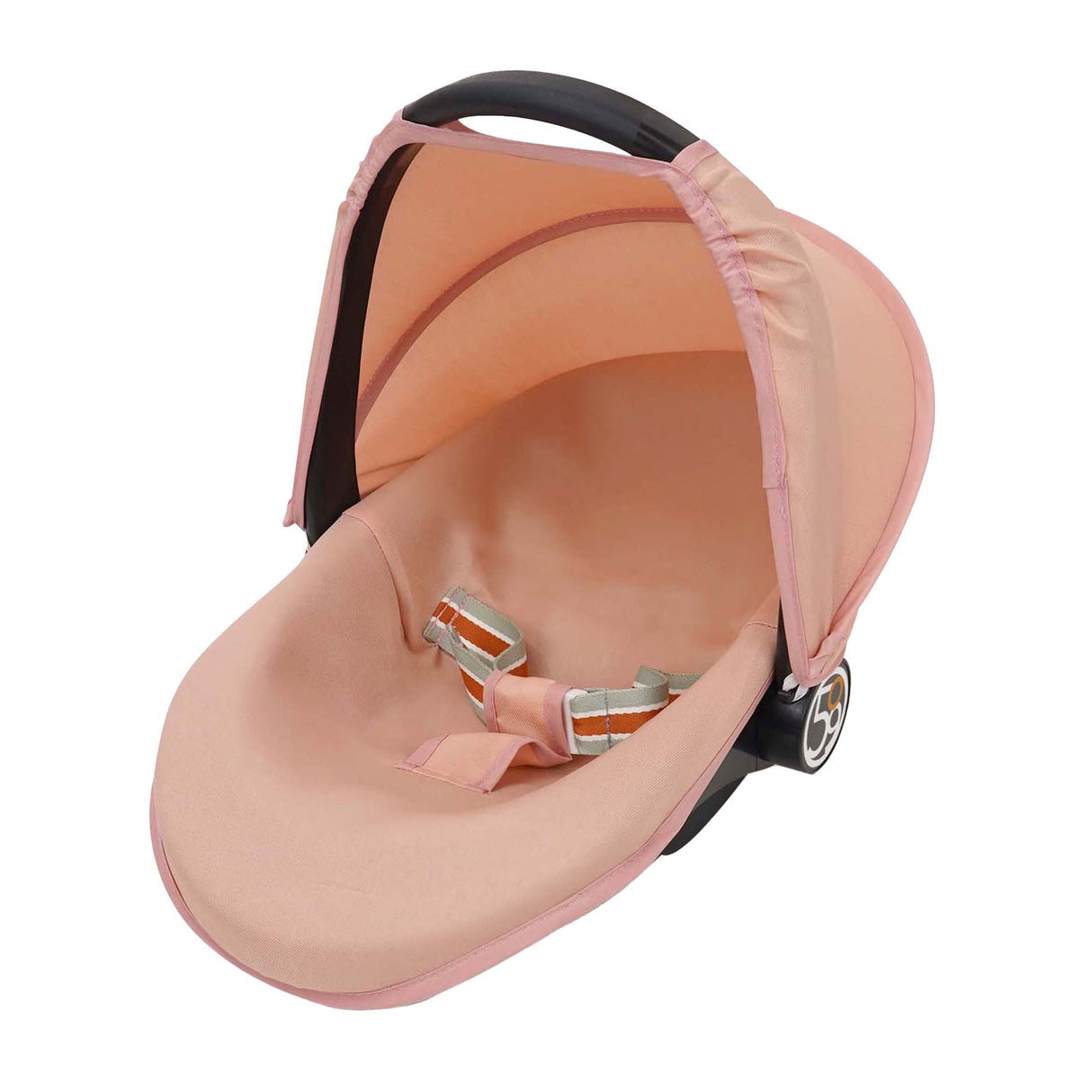 3-in-1-Puppenautositz – rosa