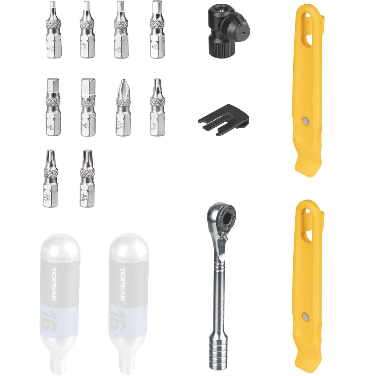 Topeak Fluchtwerkzeugflasche silber