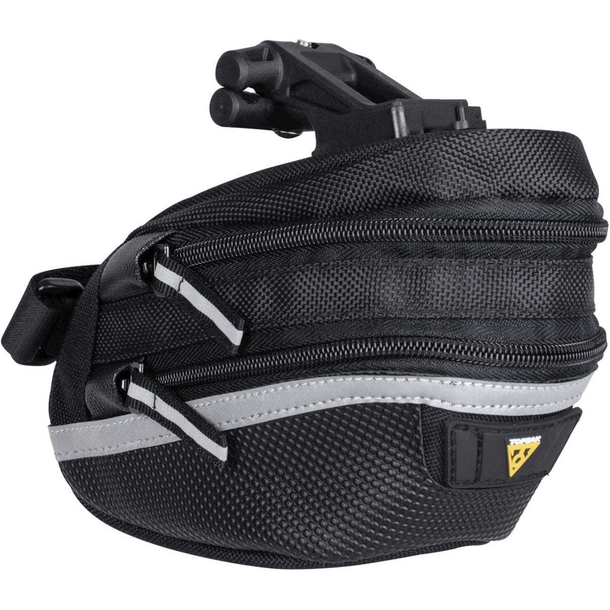 Topeak -Satteltasche WP II M, Schwarz, Wasserrepellent, Polyester, Adapter, 1,25L, QuickClick, Reflecting, 152G