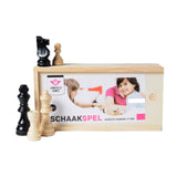 Longfield-Schachfiguren im Königskasten 77 mm