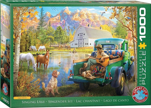 Eurographics - Singender See - Angelo Bonito - 1000 Teile 68×48cm (B×H) – Puzzle