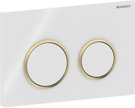 Geberit 115.085.kk.1 - Omega20-Bedienfeld - 2-Tasten-Unterputz - rund - Weißgold weiß