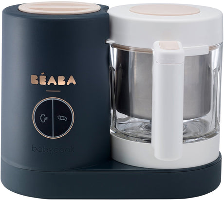 Béaba babycook neo® – 4-in-1-Babynahrungszubereiter – Dampfgarer und Babynahrungsmaschine – Glasschüssel – Blau