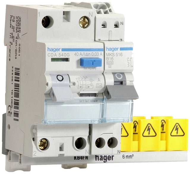 Hager Vision-Einbaugerät mit Leistungsschaltern – vks01combi – e32bb