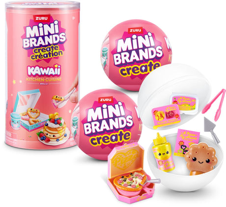 Mini brands zuru - create kawaii kitchen capsule - series 1 - 2 pack