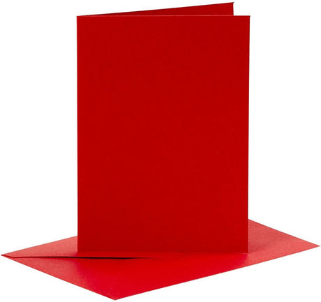 Creativ Company CC-Karten-Umschläge 10,5x15 cm rot 6 Stück