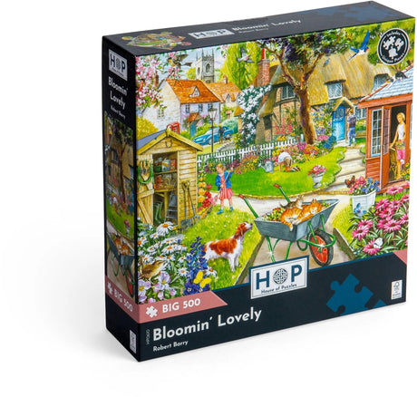 House of Puzzles Puzzle Bloomin mit wunderschönen 500 XL-Blumenstücken.