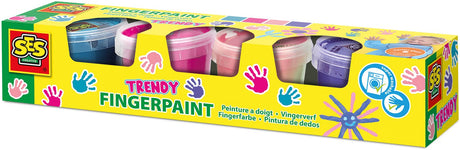 Ses Creative Ses Fingerfarbe Trendfarben, 4x110ml