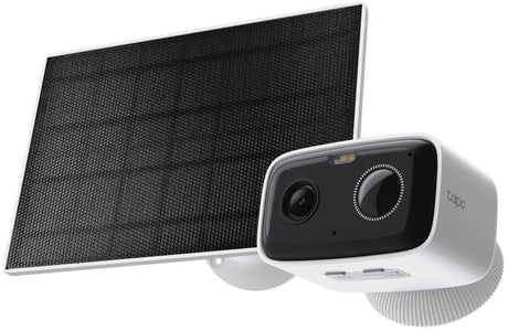 Tp-link tapo c400 kit- beveiligingscamera buiten met zonnepaneel - 1080p 2mp- ip65 - nachtzicht in kleur - ai-detectie- wifi camera