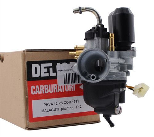 Dellorto Carburetor Phva 12 PS Peugeot Minarelli Choque eléctrico