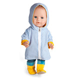 Dolls Raincoat de doble cara, 28-35 cm