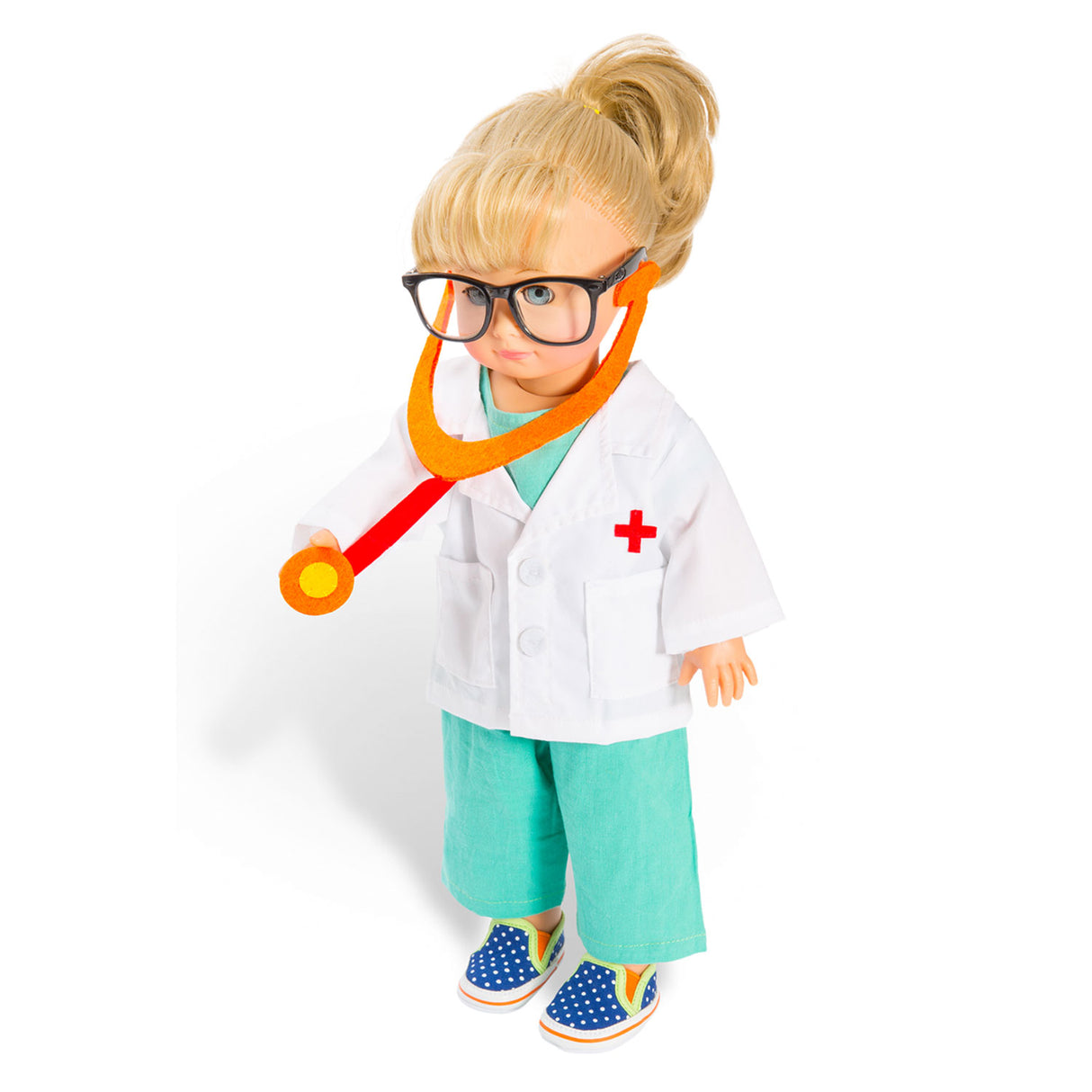 Dolls Doctor Outfit mit Stethoskop, 38-45 cm