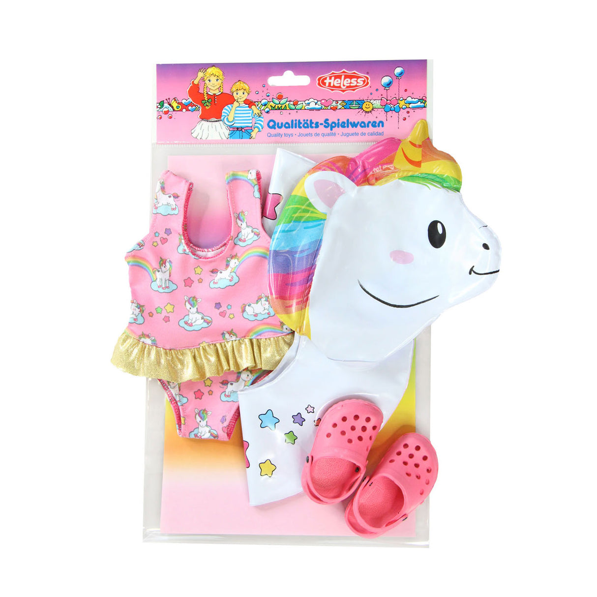 Heless Dolls Swim Set Unicornio, 35-45 cm