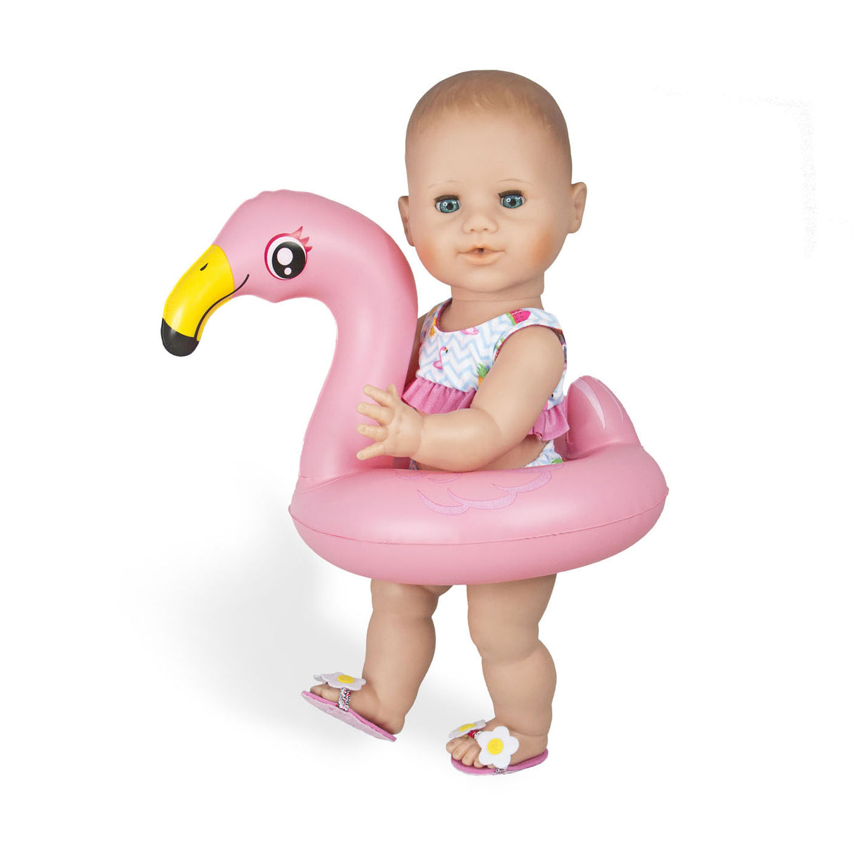 Heless Doll Schwimmset Flamingo, 35-45 cm