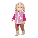 Heless Reitpuppen-Outfit - Einhorn, 28-35 cm