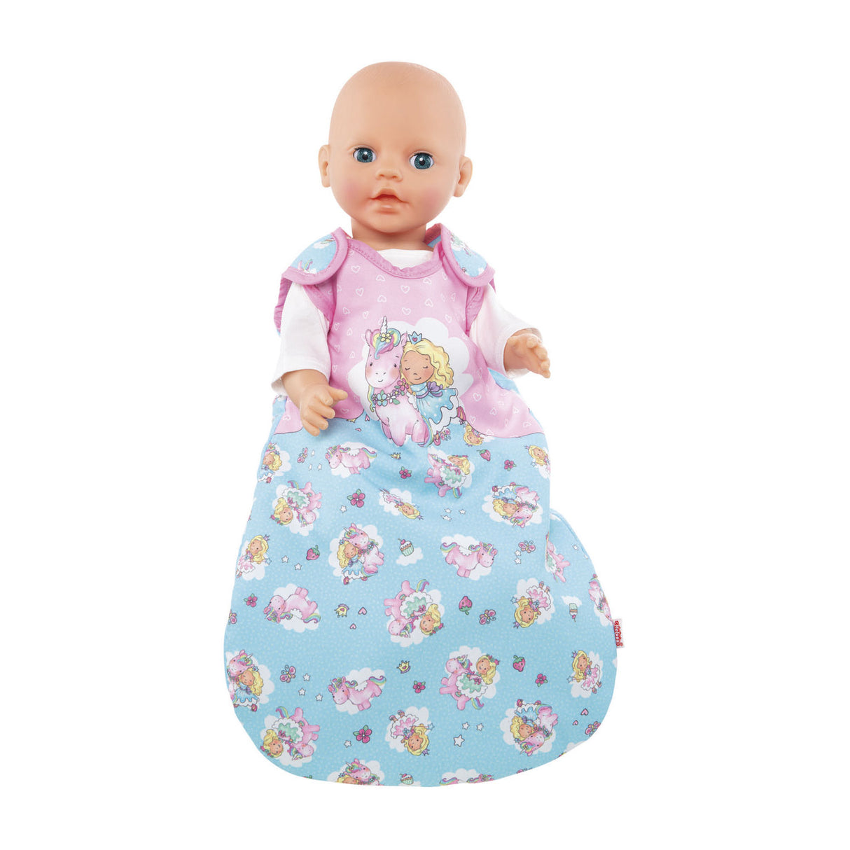 Heless Einhorn-Puppenschlafsack, 28-35 cm