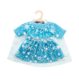 Puppenkleid-Eis-Prinzessin mit Cape, 35-45 cm