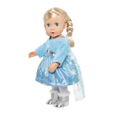Puppenkleid-Eis-Prinzessin mit Cape, 35-45 cm