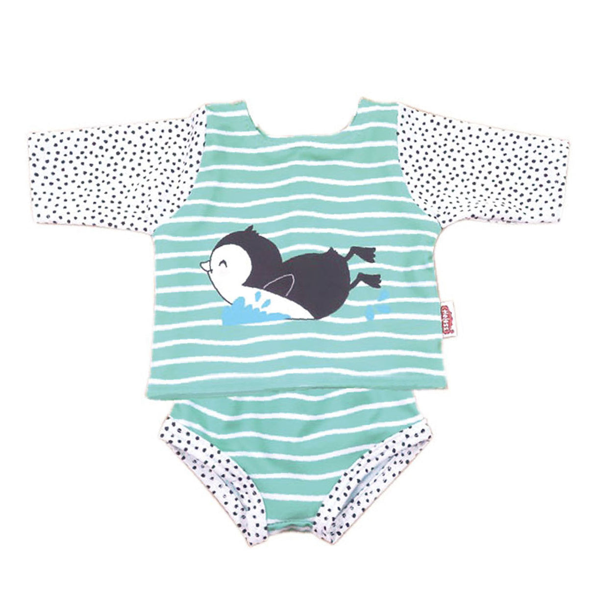 Heless Doll Schwimmset Pinguin, 35-45 cm