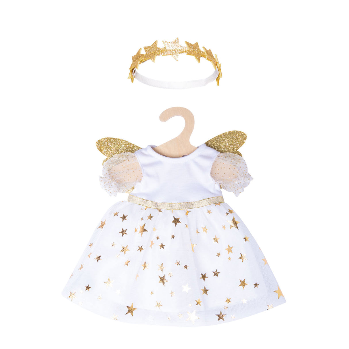 Heless Doll Dress Angel med stjerner, 28-35 cm