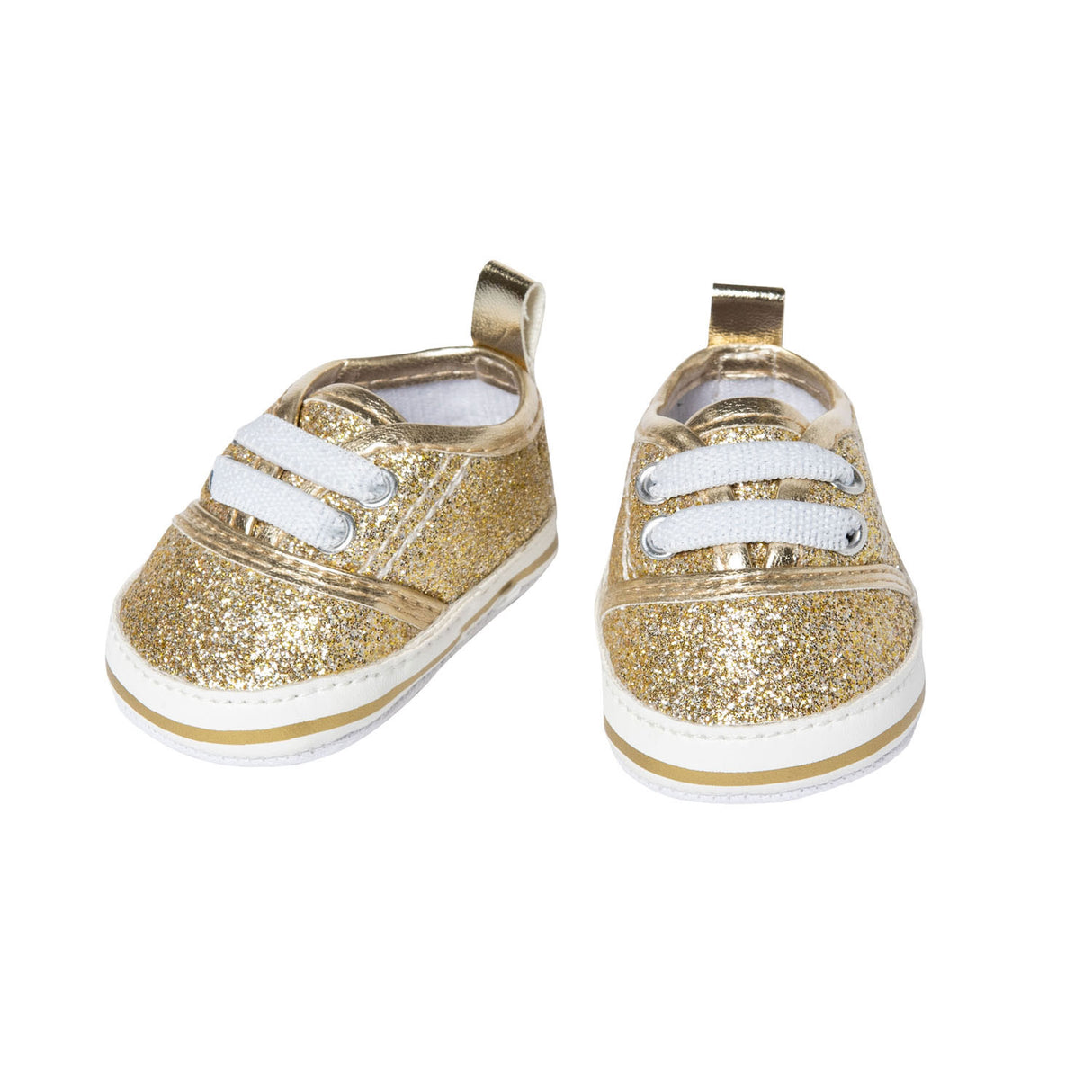 Sneakers de poupée Heless Glitter Gold, 30-34 cm